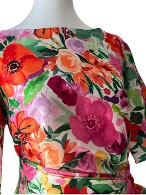 Plus Size Dress 1X Semi Formal 16W Cocktail Retro Classic 60s Wedding Guest XXL